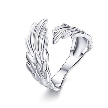 COPPER ARTS INC. COPPER ARTS INC. - RP 23 Sterling silver   adjustable women  feather  Ring
